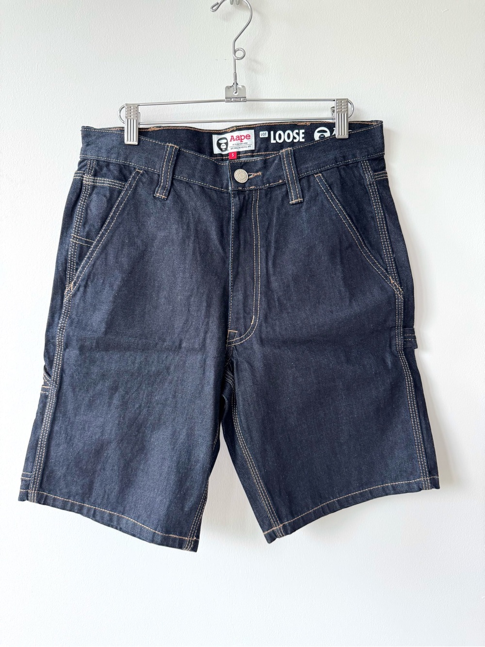 AAPE By A Bathing Ape Indigo Denim Shorts - NWT - Size Small (30” Waist)
